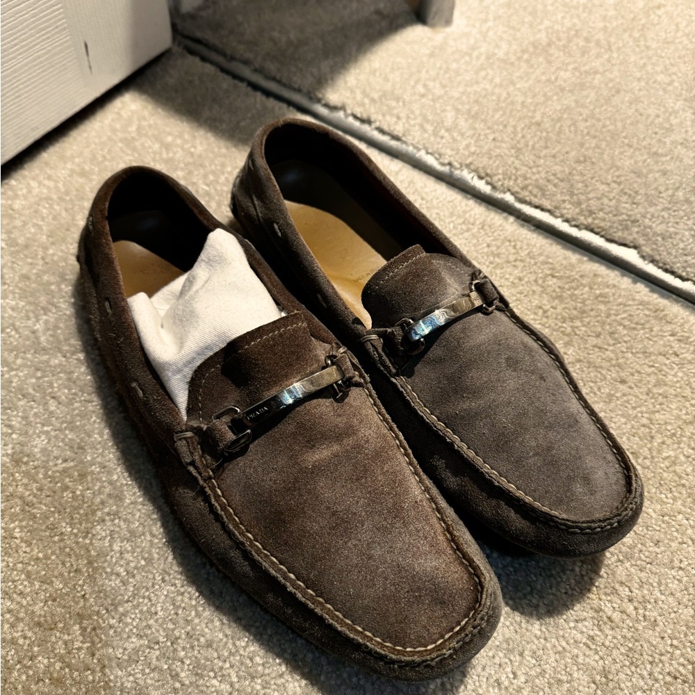 Prada suede drivers size 11